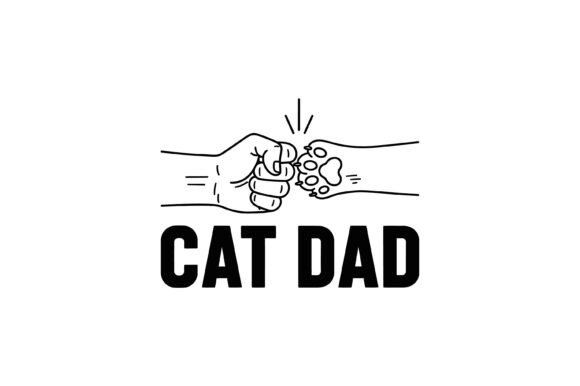 Cat Dad Paw Fist Bump