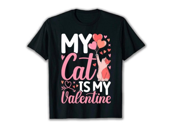 Cat Love Valentine’s Day T-Shirt
