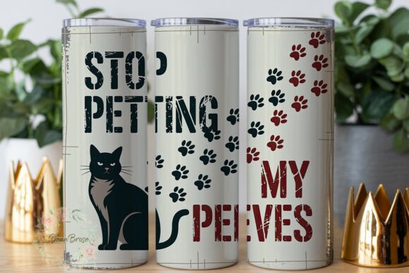 Grumpy Cat Paw Print 20oz Tumbler Wrap