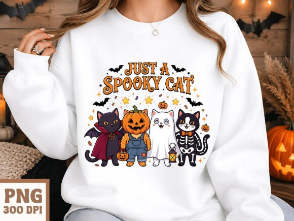 Just a Spooky Cat PNG