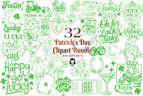 Lucky St. Patrick’s Day SVG PNG Bundle